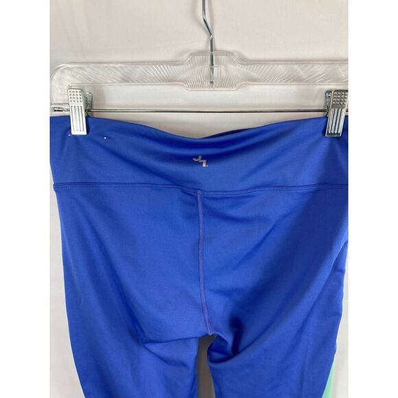 Joy Lab Color Block Blue Cropped Leggings Size Medium - Picture 6 of 8